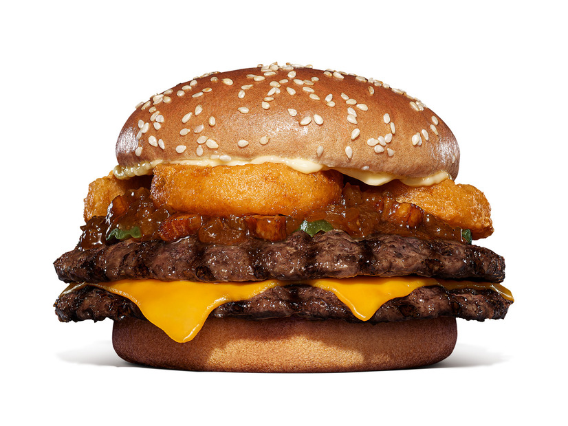 「オニオンリングダブルビーフ ビッグマウス スモークハウス」単品1,490円、セット1,790円