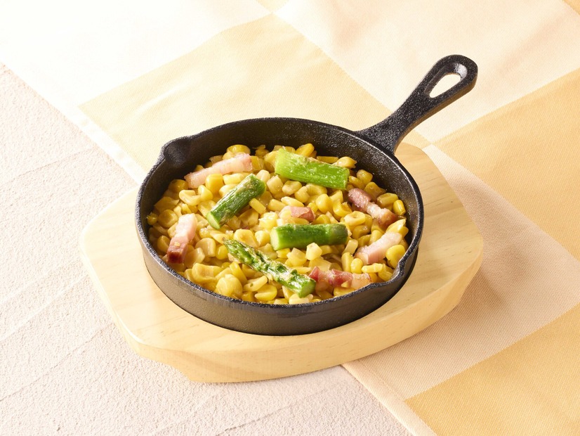 アスパラとスイートコーンのオーブン焼き（税込429円）