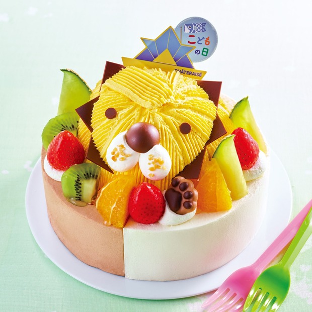 こどもの日 2つの味が楽しめる ハッピーどうぶつデコレーション（税込3,890円）