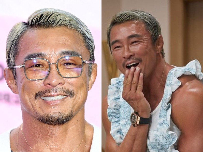 無理しすぎ!?秋山成勲、フリフリな“素肌エプロン”姿公開「娘よ、お小遣い大事に使って」