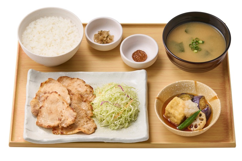 三元豚ロースの西京焼と揚げ出し豆腐の定食　1,120円
