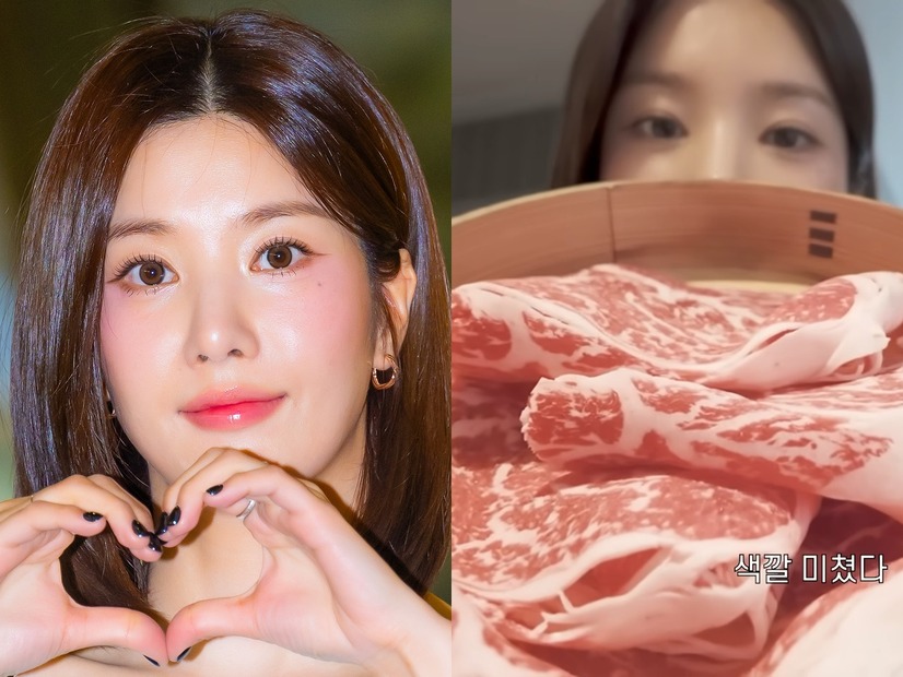 「服のボタンが…」IZ*ONE出身ウンビ、日本で“爆食”！行きつけのすき焼き店も紹介
