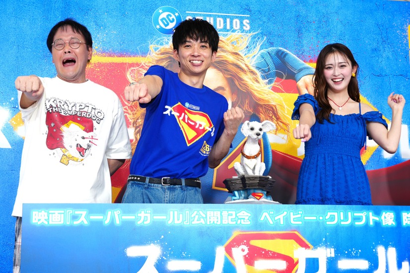 アインシュタイン（稲田直樹、河合ゆずる）、ゆうちゃみ【撮影：小宮山あきの】