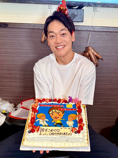 おばたのお兄さん誕生日報告「38歳かよ！もう40じゃん。しじゅーー」妻・山崎夕貴アナからサプライズ祝福