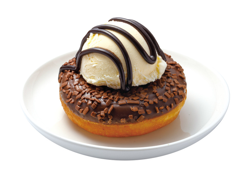チョコドーナツバニラアイスのせ　　　　　　　　　　　　330円（税込363円）　