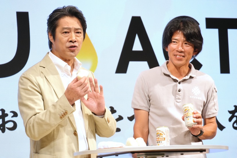 堤真一、米農家・宮嵜恵介さん【撮影：小宮山あきの】