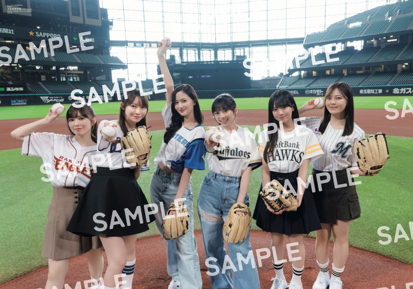 「B.L.T.2026年9月号」別冊付録：乃木坂野球部（小川彩、金川紗耶、黒見明香、柴田柚菜、瀬戸口心月、長嶋凛桜） 　両面超ビッグポスター（表）