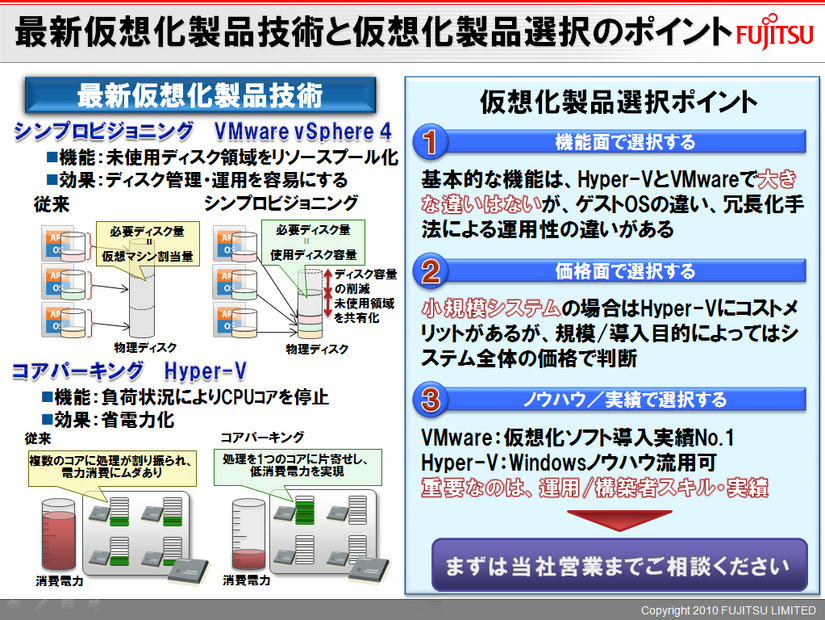 最新仮想化製品技術と仮想化製品選択のポイント