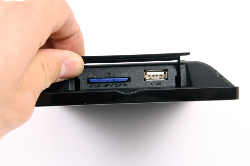 メモリーカード部分/USB端子