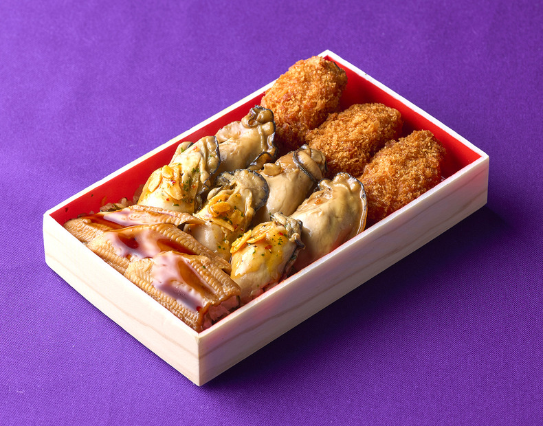【広島牡蠣専門店 千両屋】牡蠣三昧と煮穴子の贅沢弁当2,484円(1折)