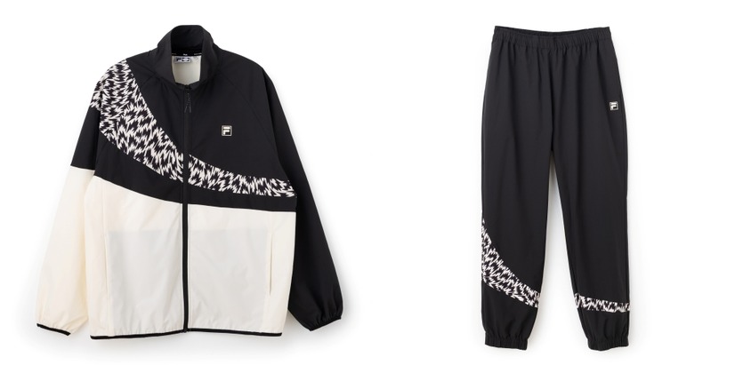 左TRACKJACKET(The Next Comfort Essentials by FILA)右TRACKPANTS(The Next Comfort Essentials by FILA)
