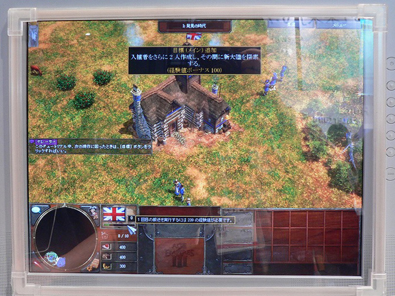 見た目では完成に近いのではと思わせる「AoE3日本語版」。ゲーム内のエンサイクロペディアなどもすべて日本語にするということで、今冬発売という予定は変わらないようだ