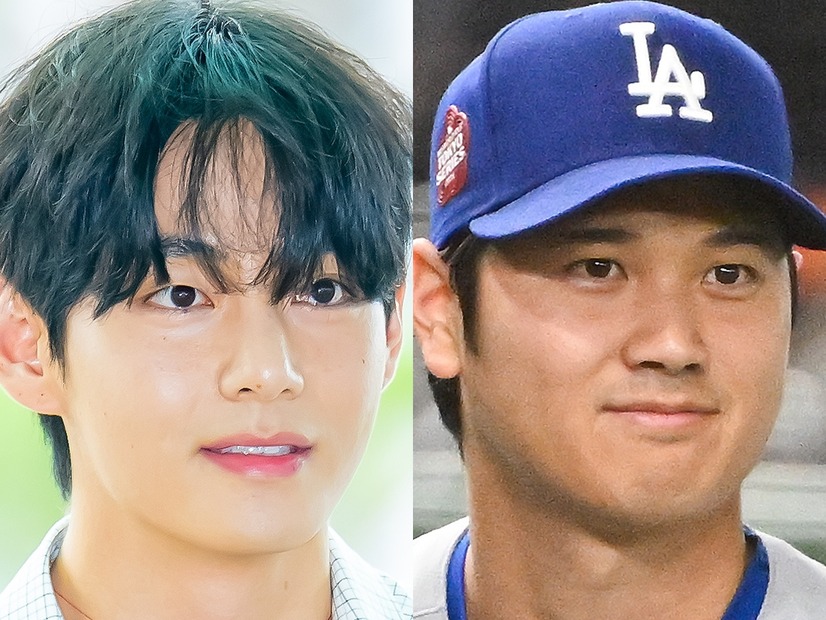 BTS・V＆大谷翔平の夢の対面から1年！MLB公式、伝説の始球式を再び公開「ビートルズ級の歓声」