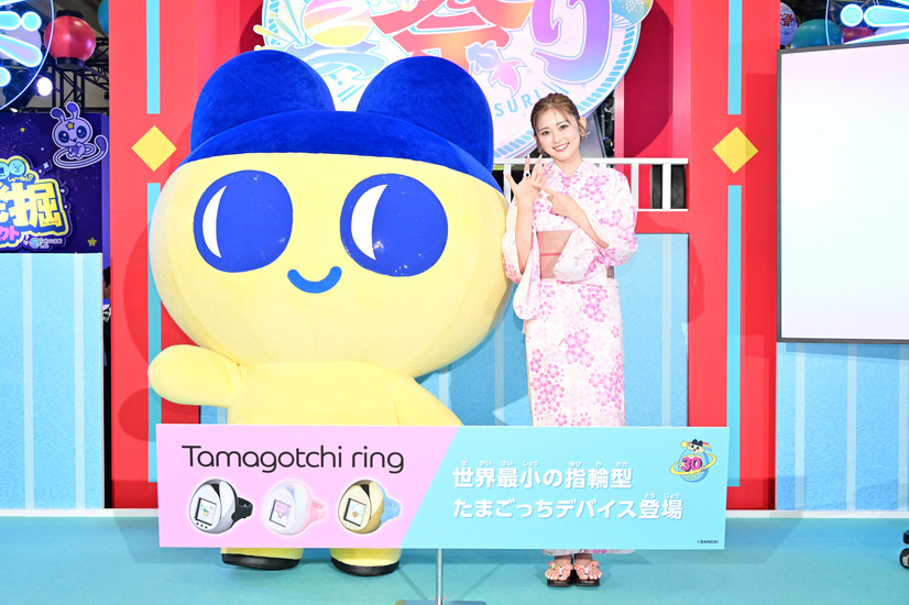 ゆうちゃみ＆エバースが浴衣姿で登場！ゆうちゃみが史上最小の「たまごっち」に大興奮