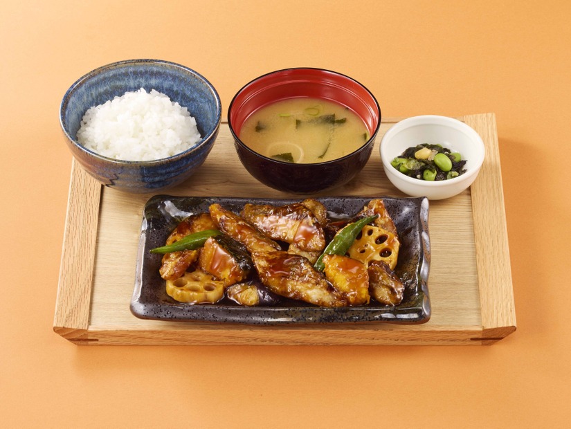 長崎県産鯵と野菜の黒酢あん膳