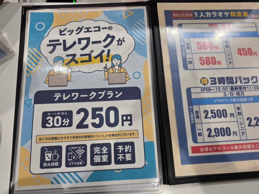 カラオケの個室は仕事場になるのか？ビッグエコーのテレワークプランを試してみた