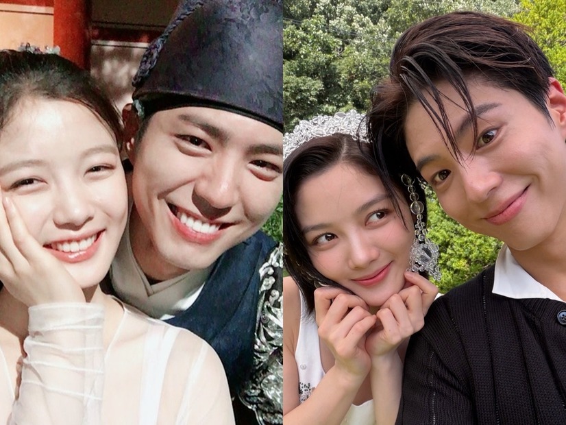 自撮り公開！俳優パク・ボゴム＆女優キム・ユジョン、『雲が描いた月明り』10年後も愛らしい2人