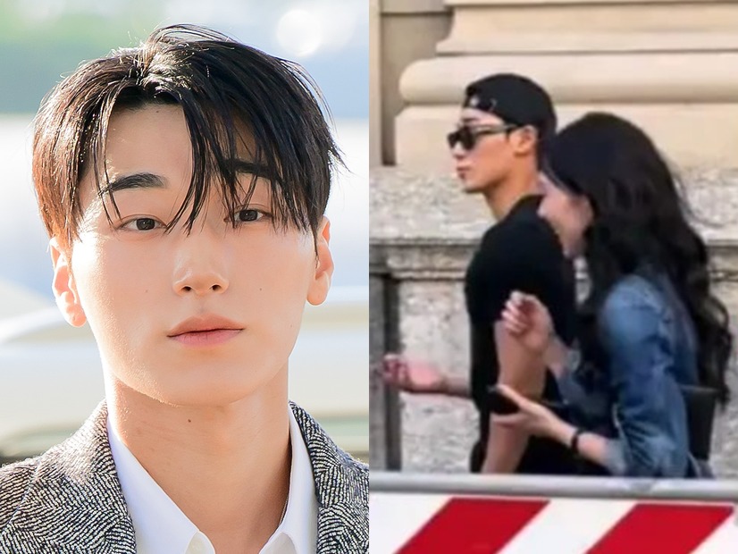 “胸ヒットダンス”ATEEZ・サン、熱愛説が浮上…海外で女性と歩く姿が拡散され、ファン騒然