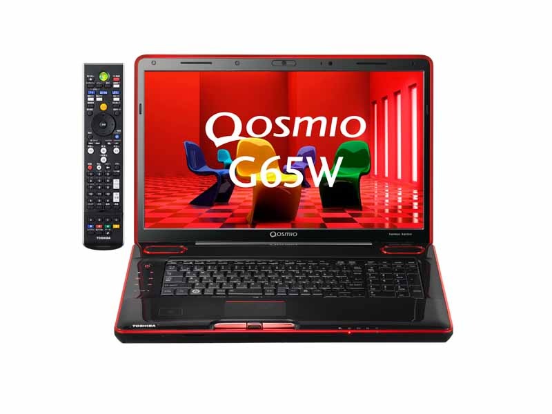 18.4型フルHD液晶のAVノート「Qosmio G65W」