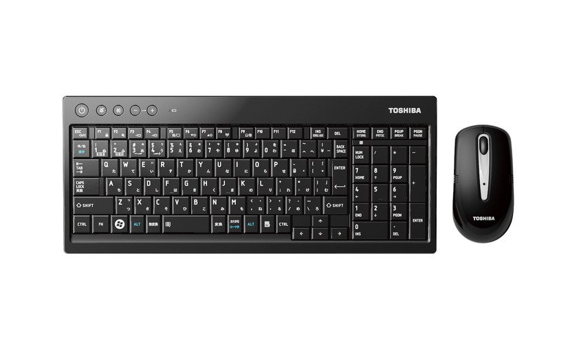 ワイヤレスのキーボードとマウス