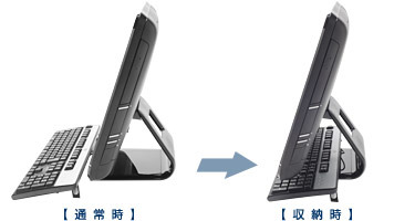キーボードを収容可能