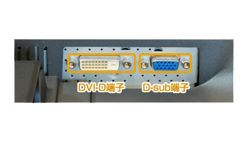 HDCP対応のDVI-Dを搭載したインターフェース