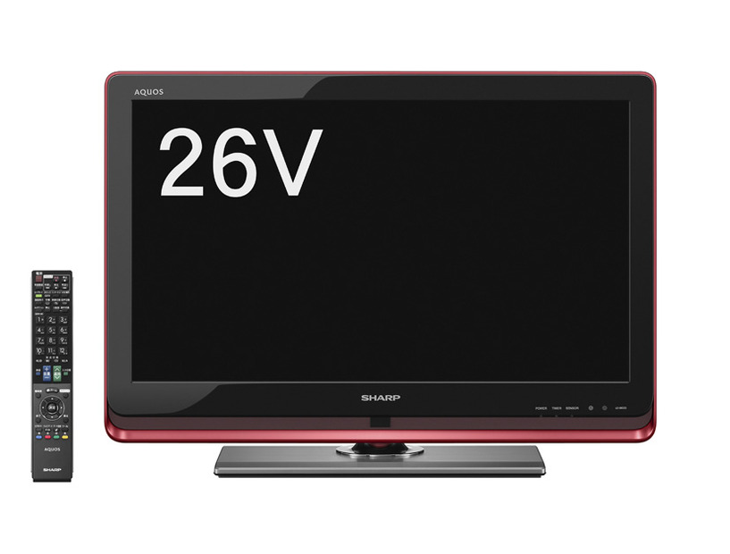 「DZ」シリーズの26V型ワイド液晶「LC-26DZ3-R」（レッド）