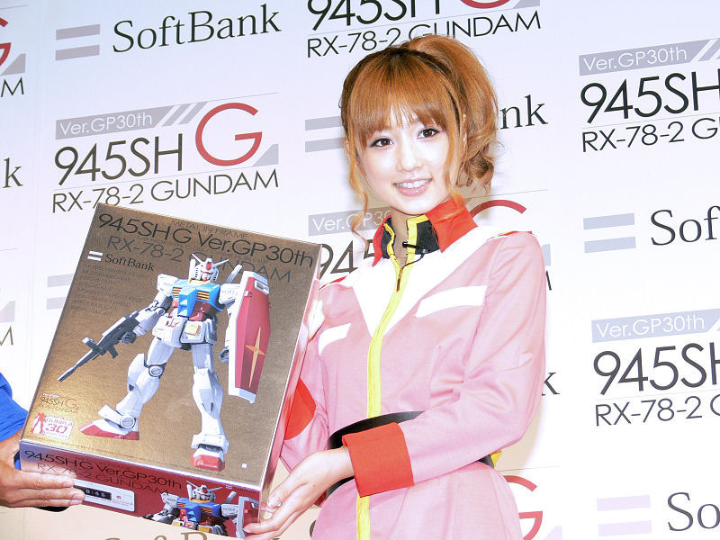 携帯電話の箱としては破格に大きく、さながらガンプラの箱のようだ