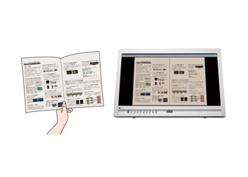 Paperモードで色みやコントラストを最適化するイメージ