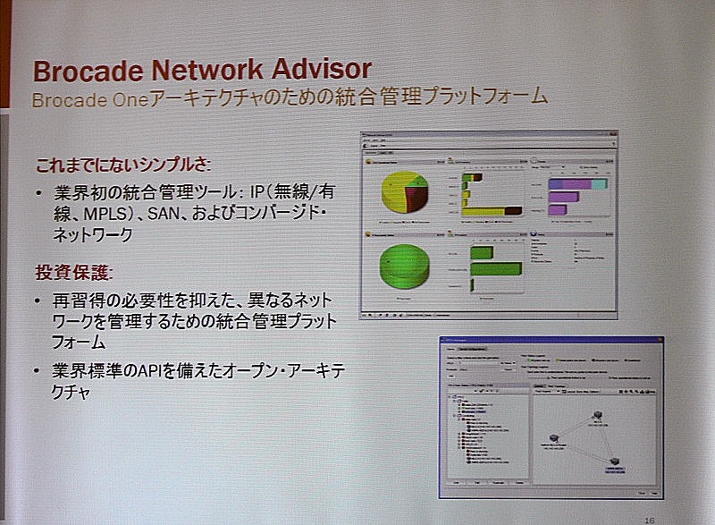 Brocade Network Advisorの主な特徴
