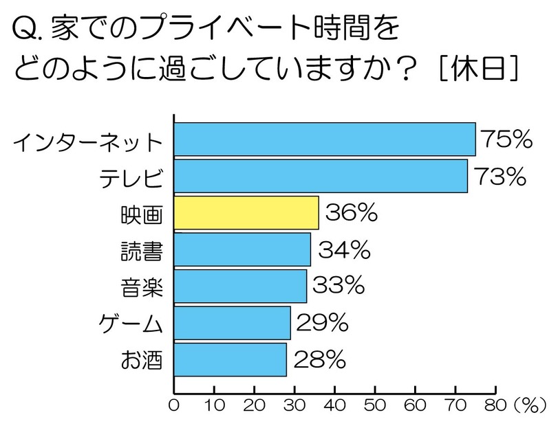 家でのプライベート時間を、どのように過ごしていますか？（休日）