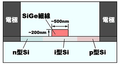 屈折率変調部の断面構造