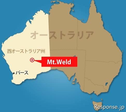 マウント・ウェルド 地図