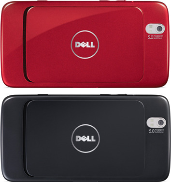 「DELL Streak SoftBank 001DL」（チェリーレッド、カーボン）