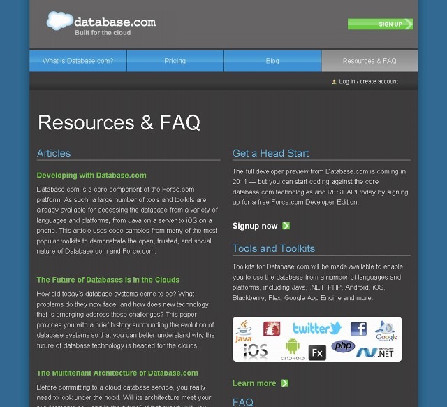 Database.comのリソースに関する概要