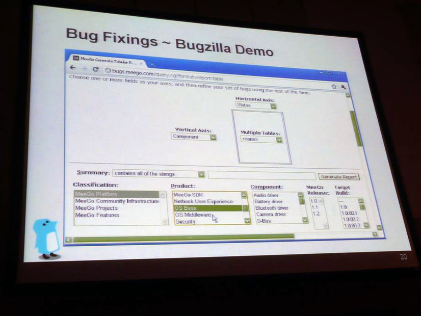 バグ管理システム「Bugzilla」の実例。こうしたツールを利用して、マネージメントをすることが大切