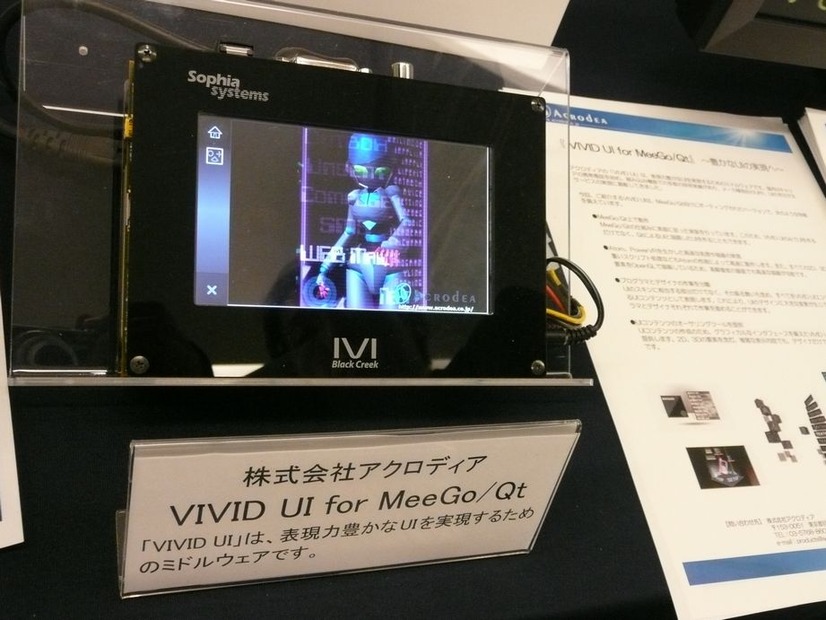 ユニークなロボット・インターフェイス。アクロディアの「ViVID UI MeeGo/Qt」で作成