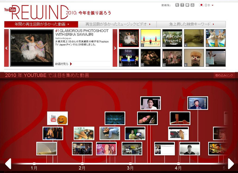 YouTube「REWINDチャンネル」