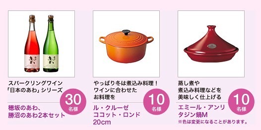 リニューアルプレゼントキャンペーンの商品