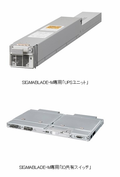 SIGMABLADE-M専用「UPSユニット」とSIGMABLADE-M専用「IO共有スイッチ」