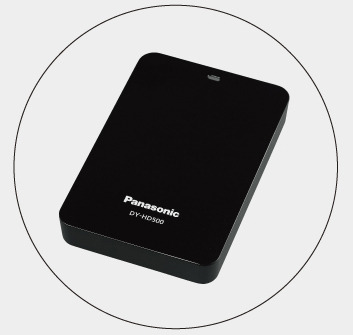 専用外付けHDD「DY-HD500」（別売/500GB）