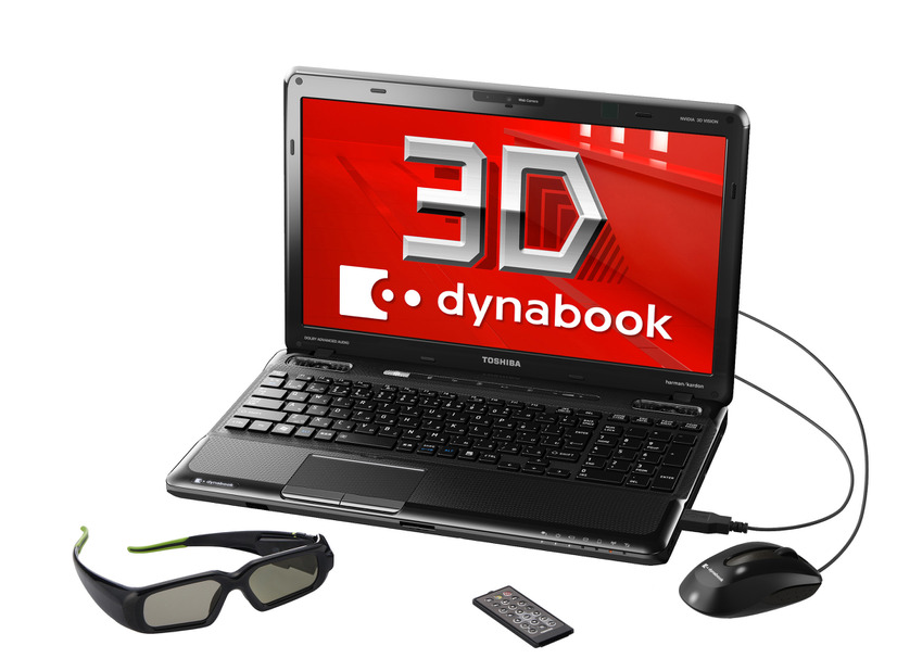 Sandy Bridge搭載で3D対応のA4ノート「dynabook T551/D8B」