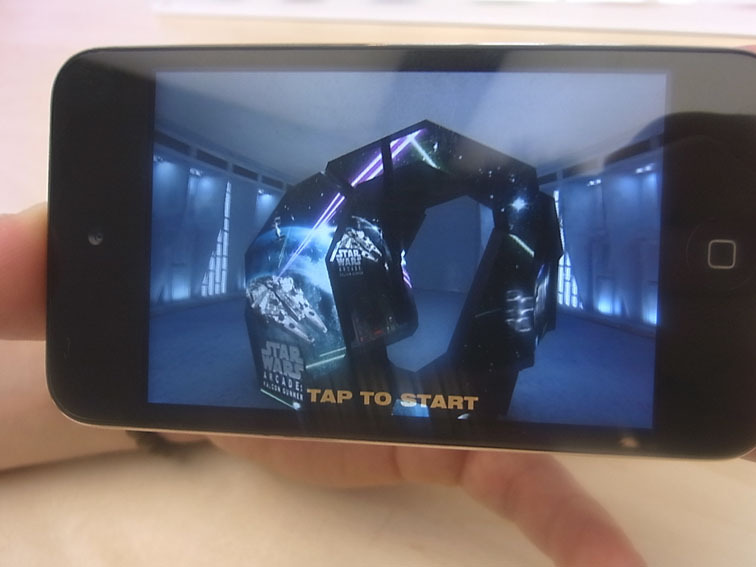 AR（拡張現実）のシューティングゲーム「Star Wars Falcon Gunner」
