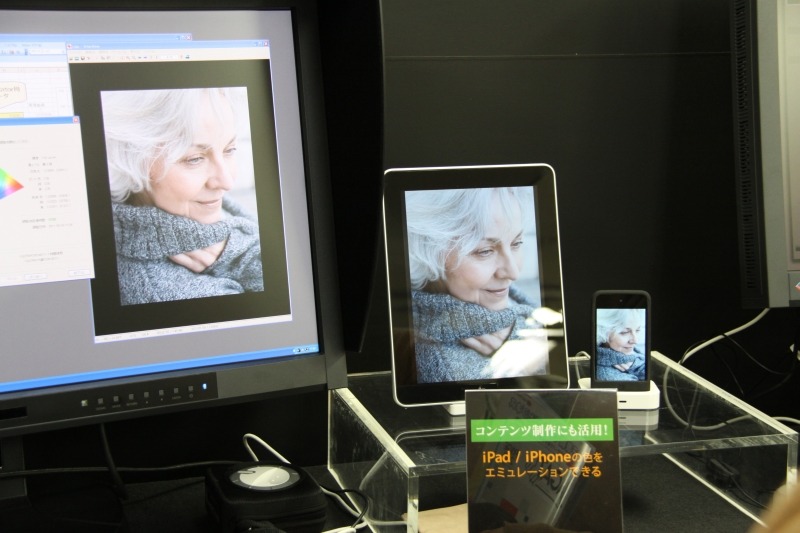 iPadの画面をエミュレートして色の確認ができるエミュレータ