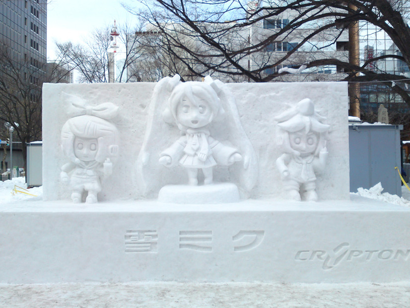 大通り会場の雪ミク（初音ミク）