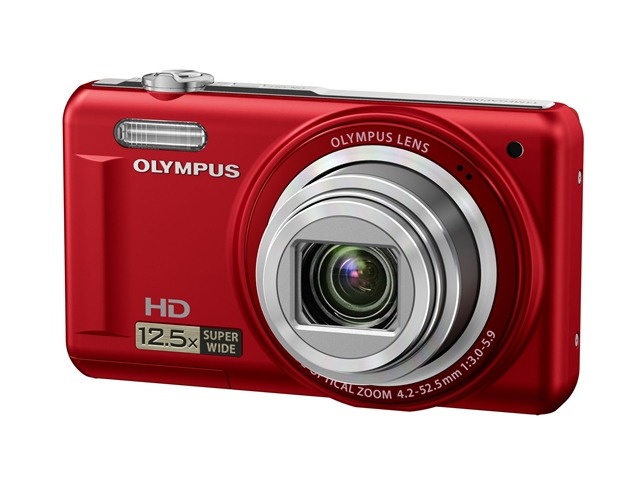 「OLYMPUS VR-320」前面（レッド）