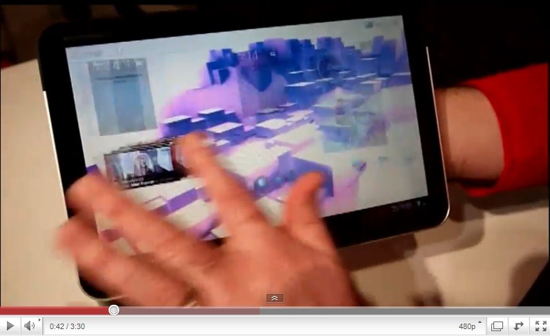 「Motorola XOOM」のデモ動画