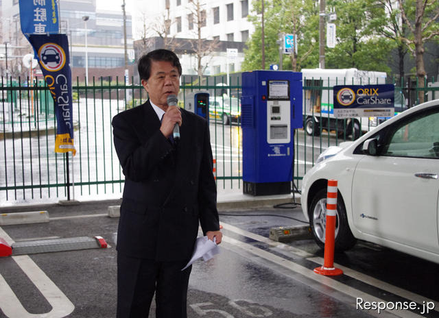 オリックスと東京都道路整備保全公社 東京都道路整備保全公社の有留武司理事長