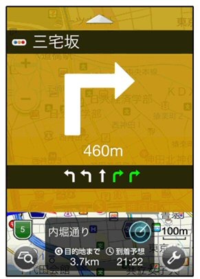 レーンガイドを表示