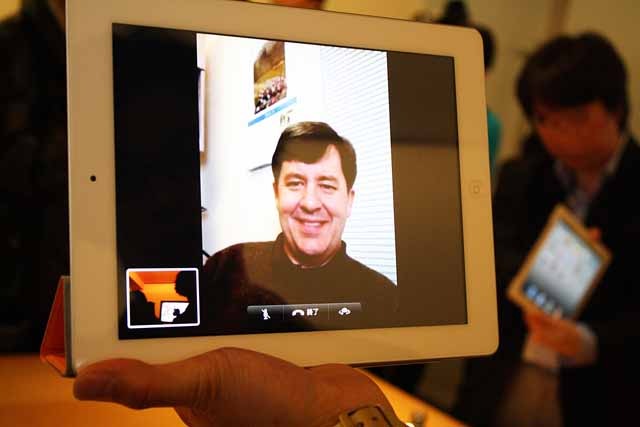 「FaceTime」の表示画面